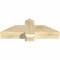 Ekena Millwork Eugene Rough Sawn Timber Gable Bracket, Douglas Fir, 36"W x 12"H x 6"D x 6"F, 8/12 Pitch GBW036X12X0606EUG00RDF - alternate 2
